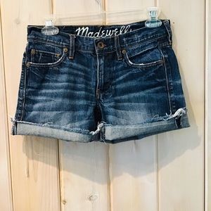 Madewell cut off jean shorts
